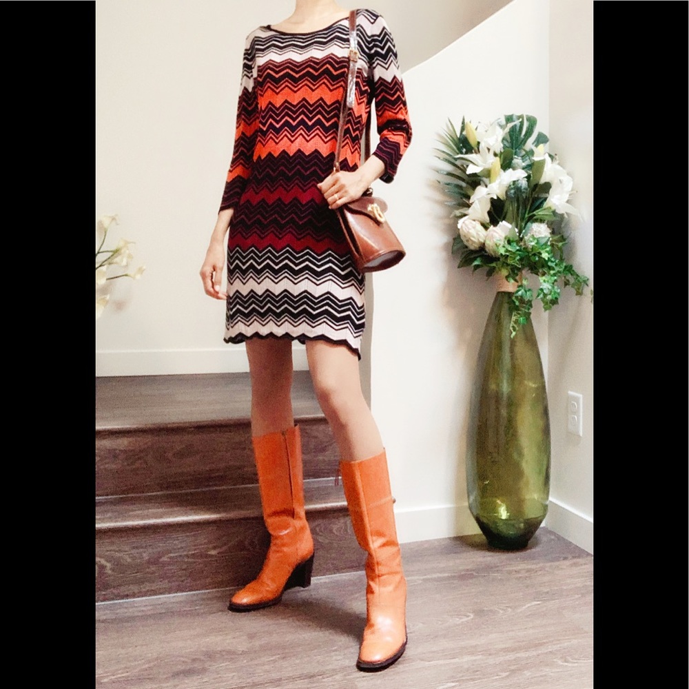 Fall Rayon Knit Mini Dress - Picture 3 of 7